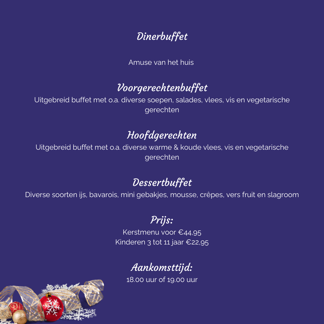 dinerbuffet kerst